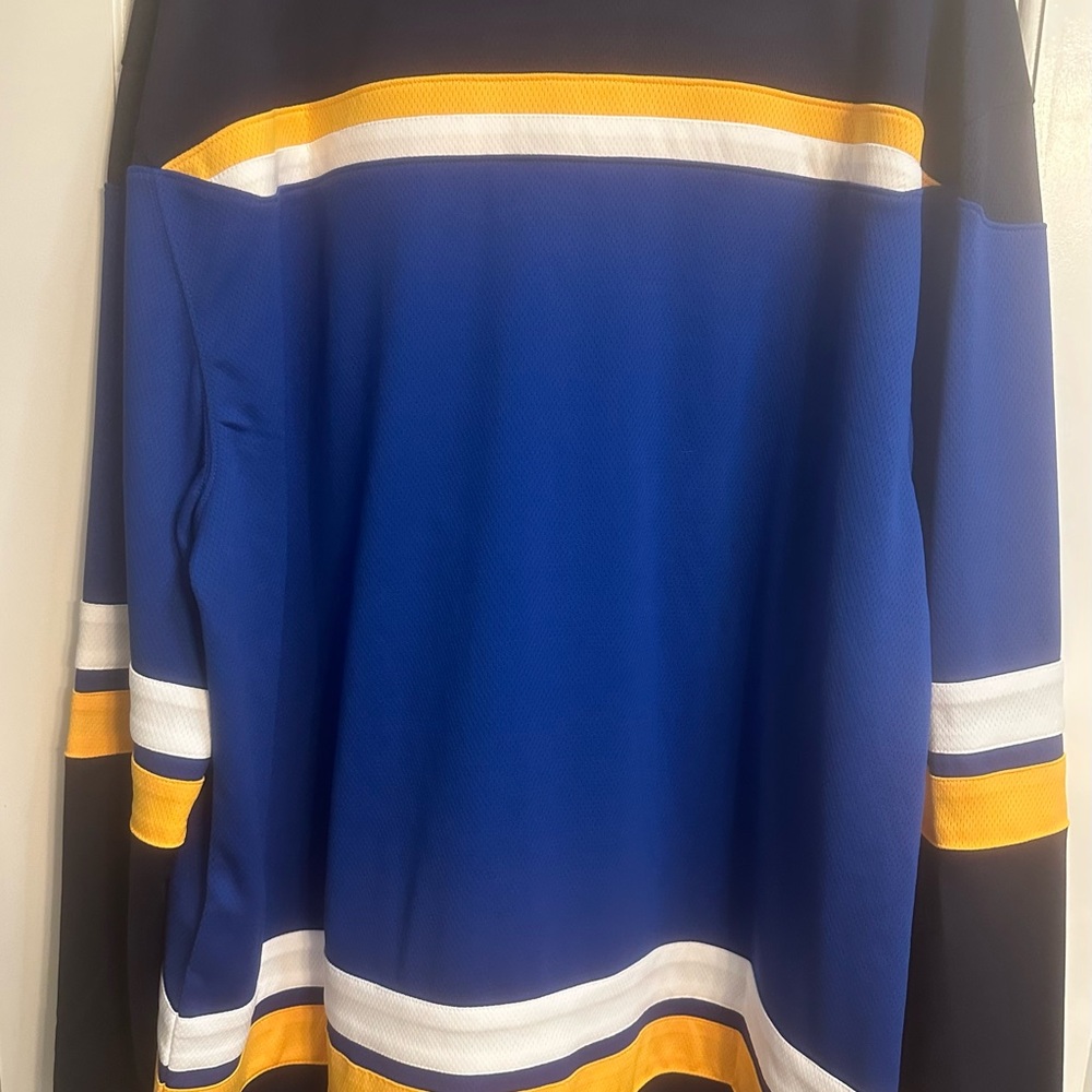 St Louis Fanatics Blue and Yellow Hockey Jersey - Picture 3 of 5